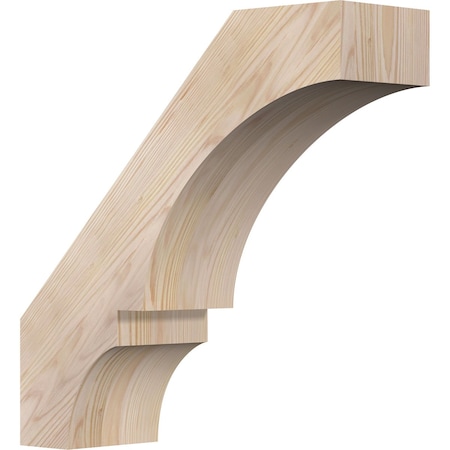 Ekena Millwork 5 1/2"W x 18"D x 18"H Balboa Smooth Knee Brace, Douglas Fir BRC06X18X18BOA00SDF